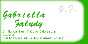 gabriella faludy business card